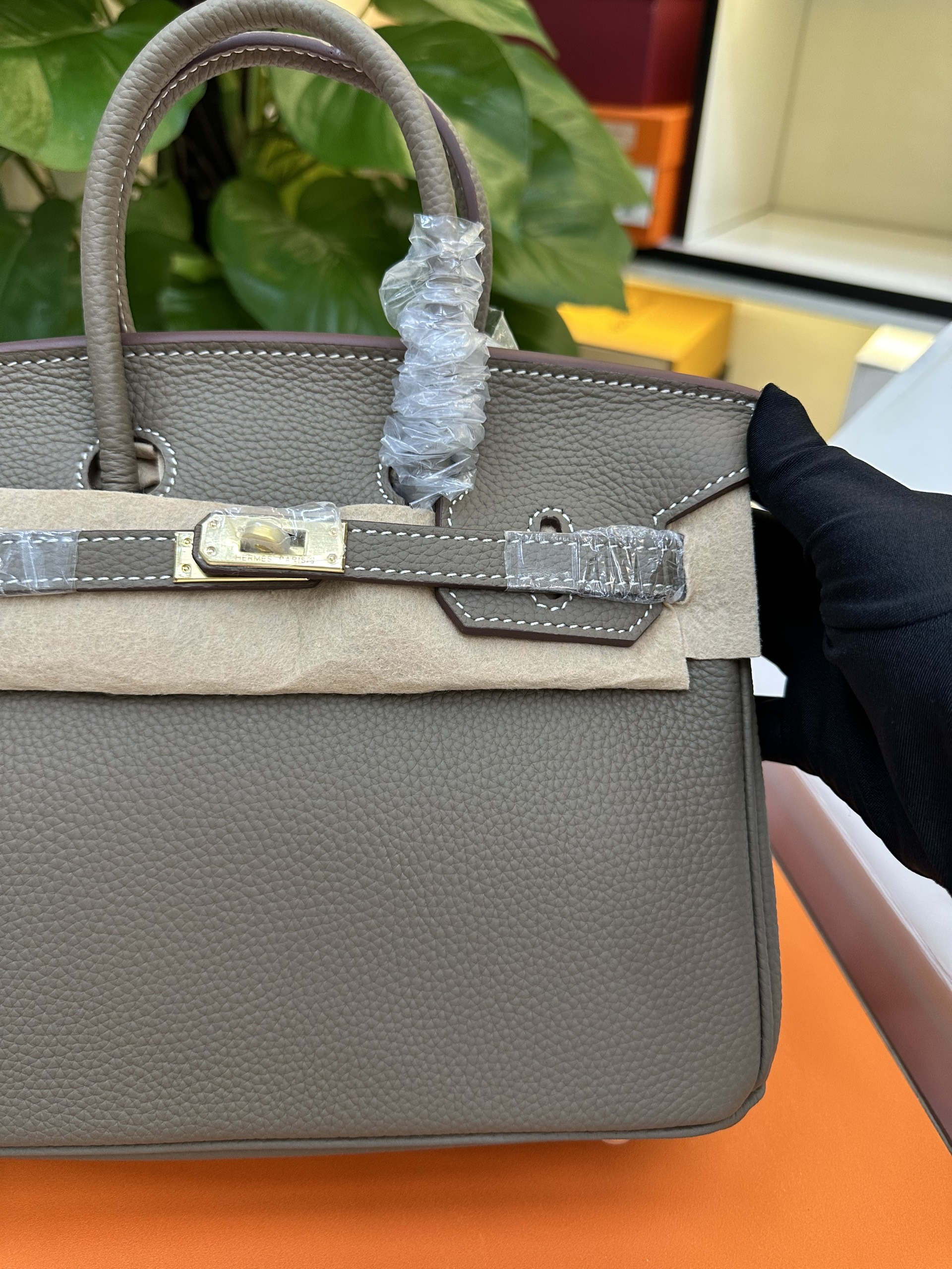 Túi Hermes Birkin 25 Super Màu Xám Size 25cm