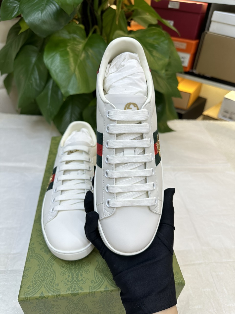 Giày Gucci Ace Embroidered Sneaker Siêu Cấp Size 38