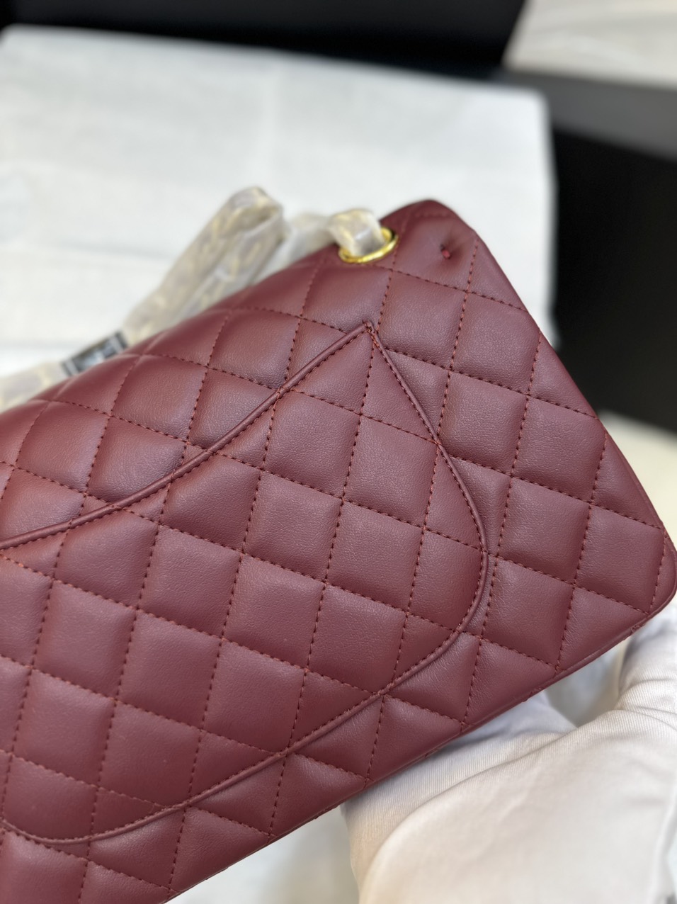 Túi Xách Chanel Classic Flap Đỏ Size 25cm
