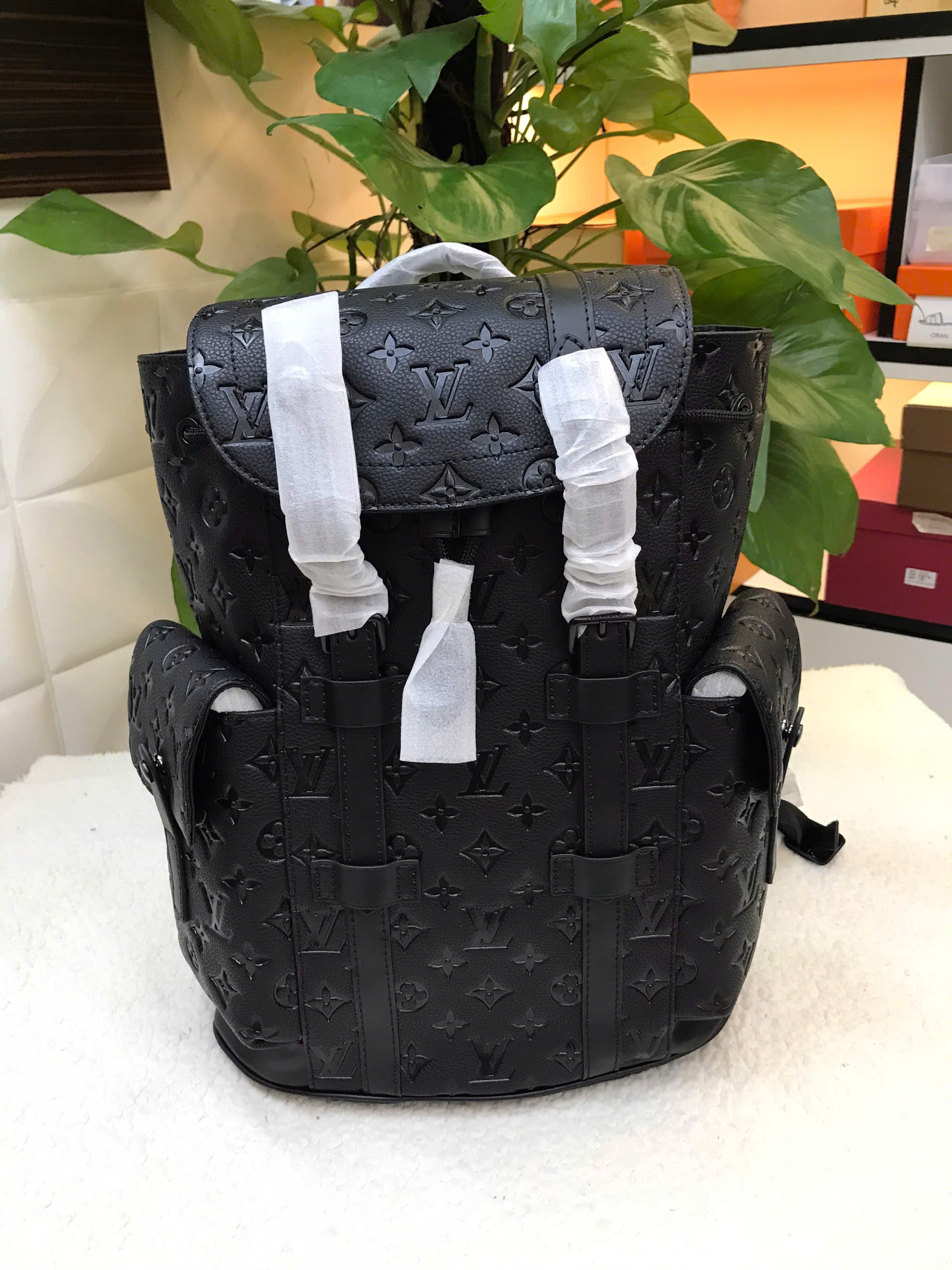 Balo LV Getaway Backpack Siêu Cấp Màu Đen Size 50cm M24776