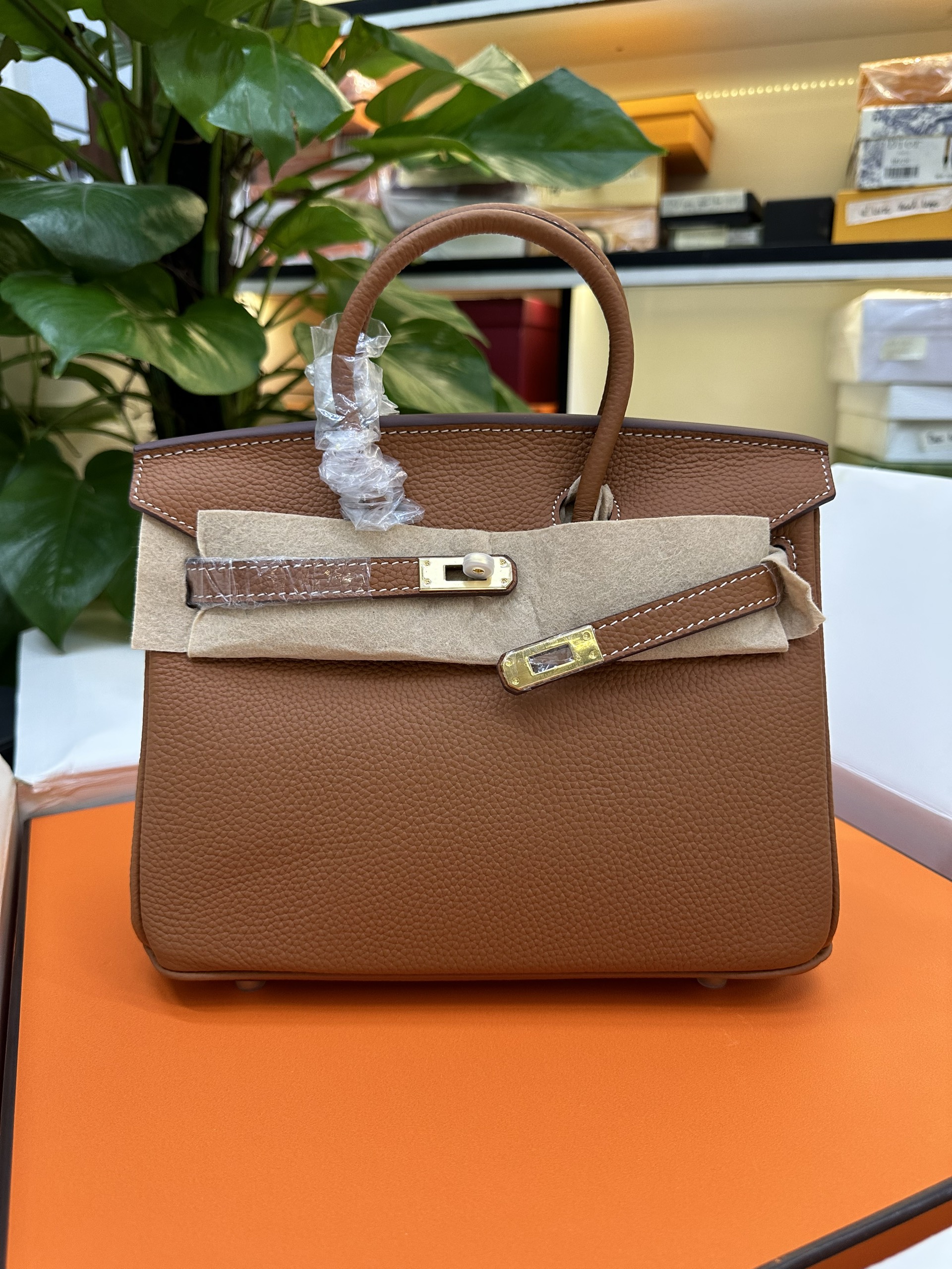 Túi Hermes Birkin 25 Super Màu Cam Size 25cm