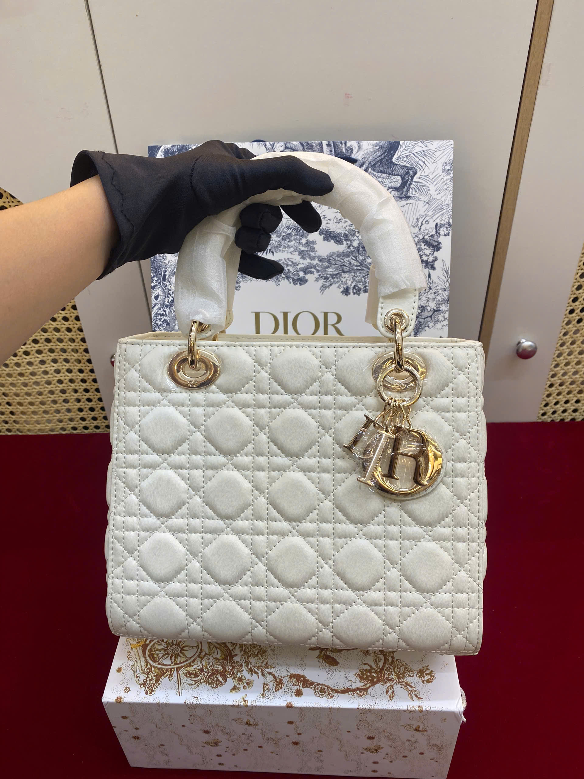 Túi Xách Medium Lady Dior Bag Super Size 24cm
