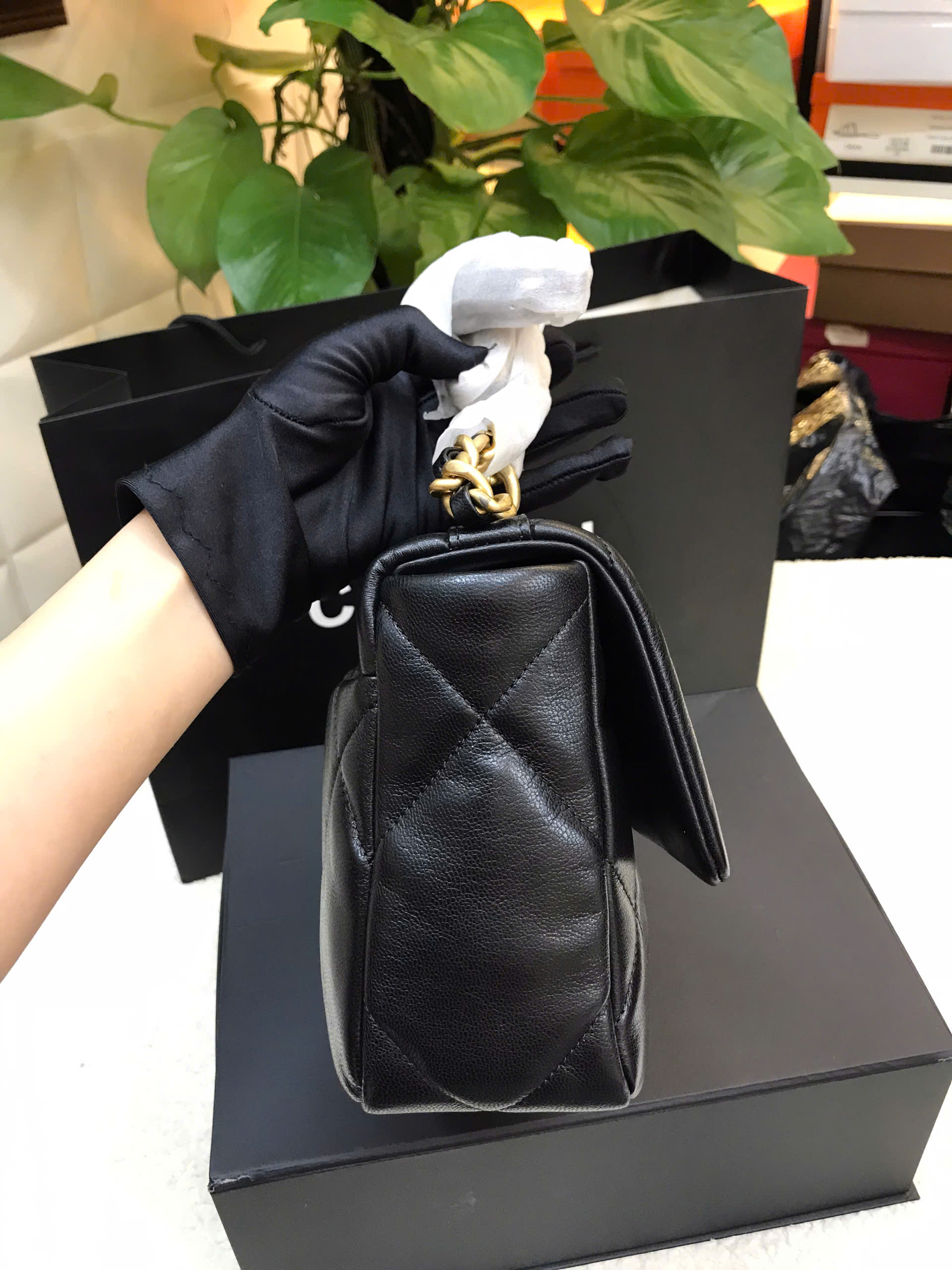 Túi Chanel 19 Black Vip Màu Đen Size 26cm