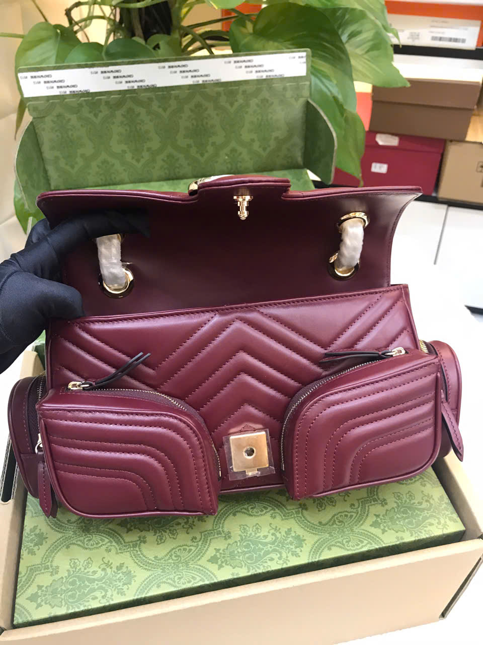 Túi Gucci GG Marmont Small Multi-Pocket Bag Vip 25.5cm