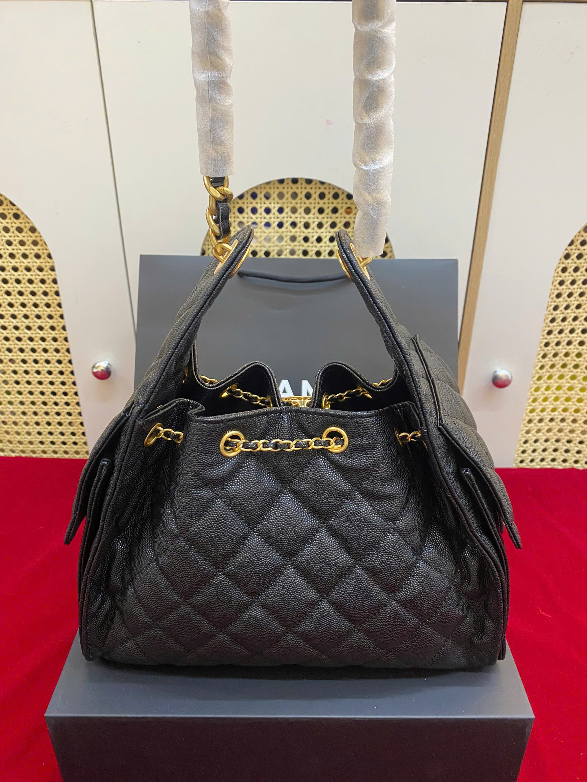 Túi Xách Chanel 25C Màu Đen Siêu Vip Size 30cm