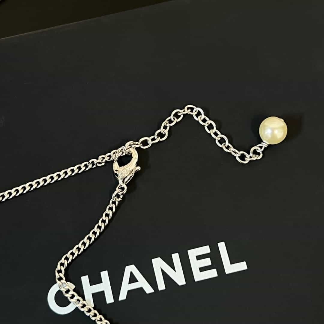 Vòng Cổ Chanel Ngọc Trai Siêu Cấp Chữ Chanel Full Box