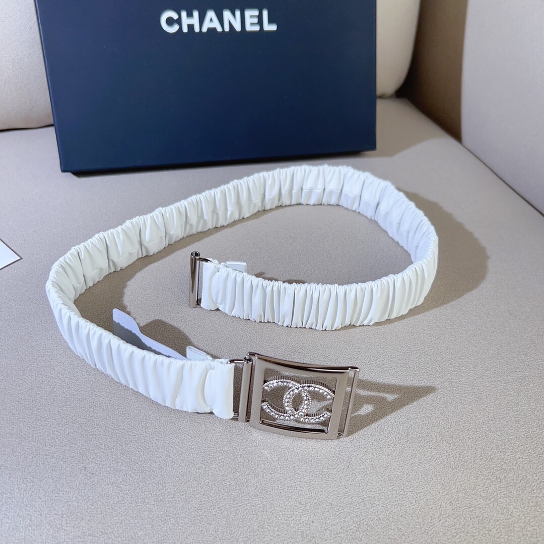 Thắt Lưng Chanel Siêu Cấp Nhún Bảng 3cm