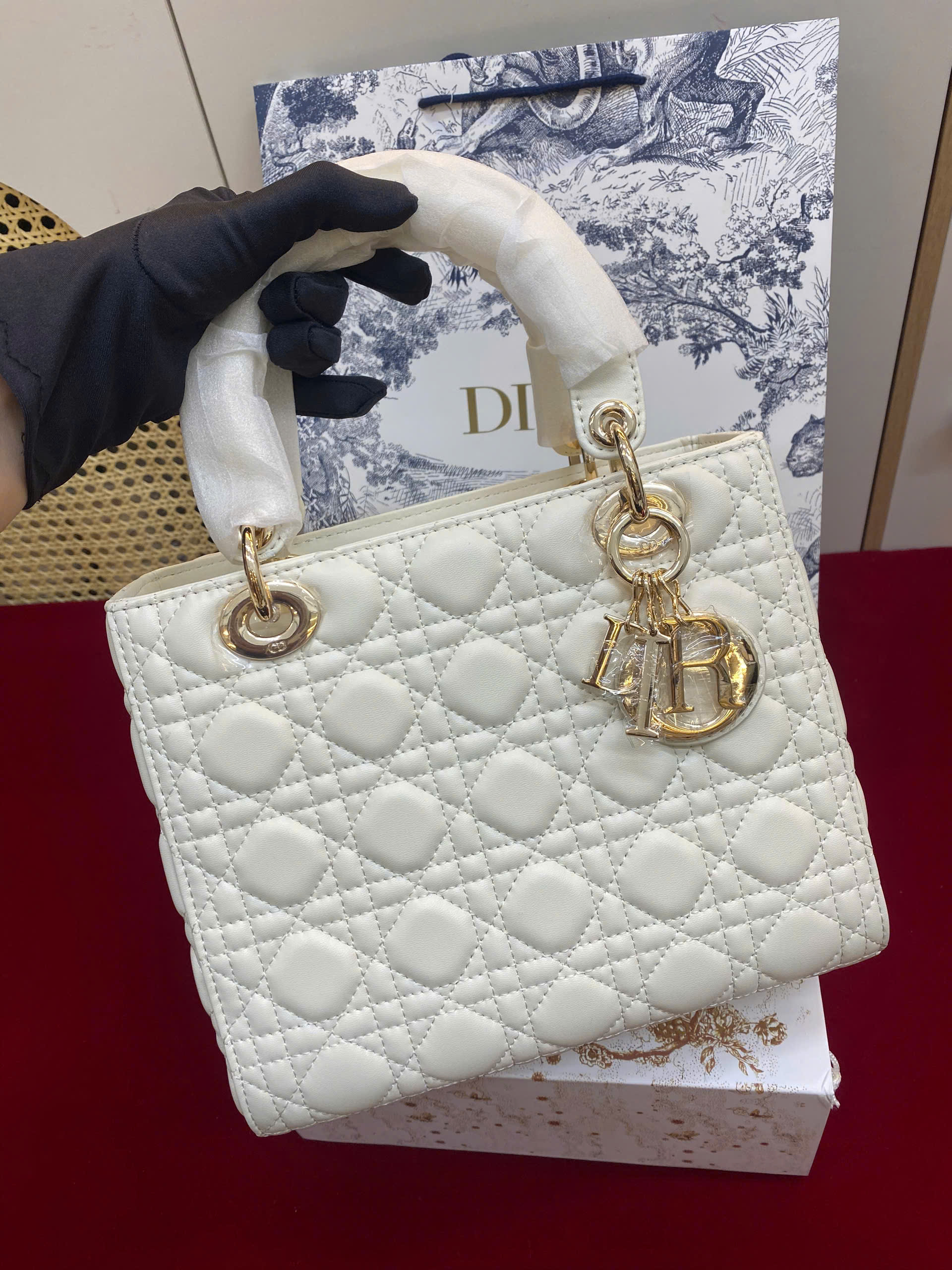 Túi Xách Medium Lady Dior Bag Super Size 24cm
