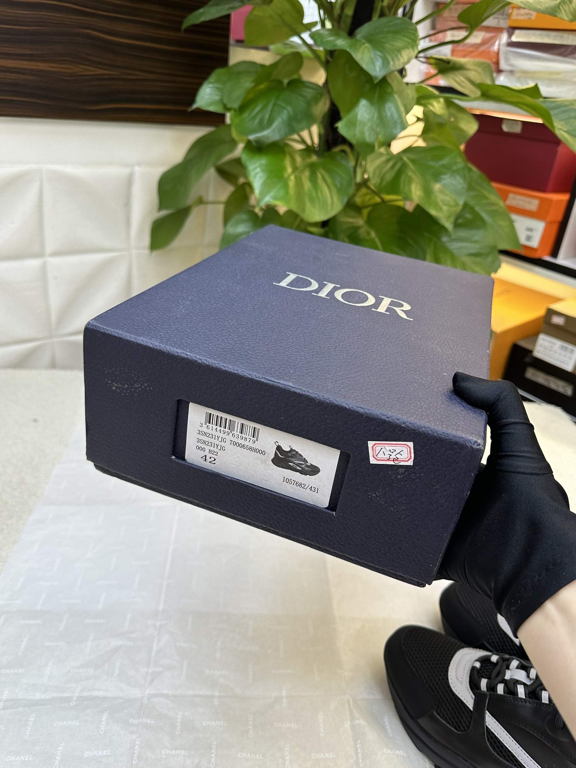 Giày Dior B22 Sneaker ‘Black Mesh’ Siêu Cấp Màu Đen Size 42