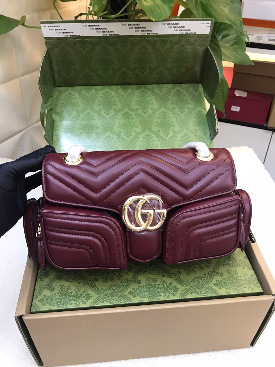 Túi Gucci GG Marmont Small Multi-Pocket Bag Vip 25.5cm