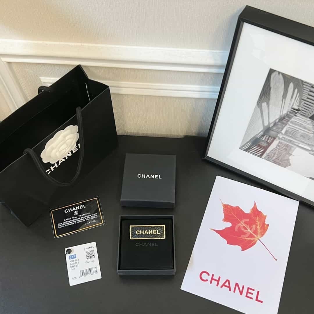 Trâm Cài Áo Chanel Siêu Cấp Chữ Nhật Full Box
