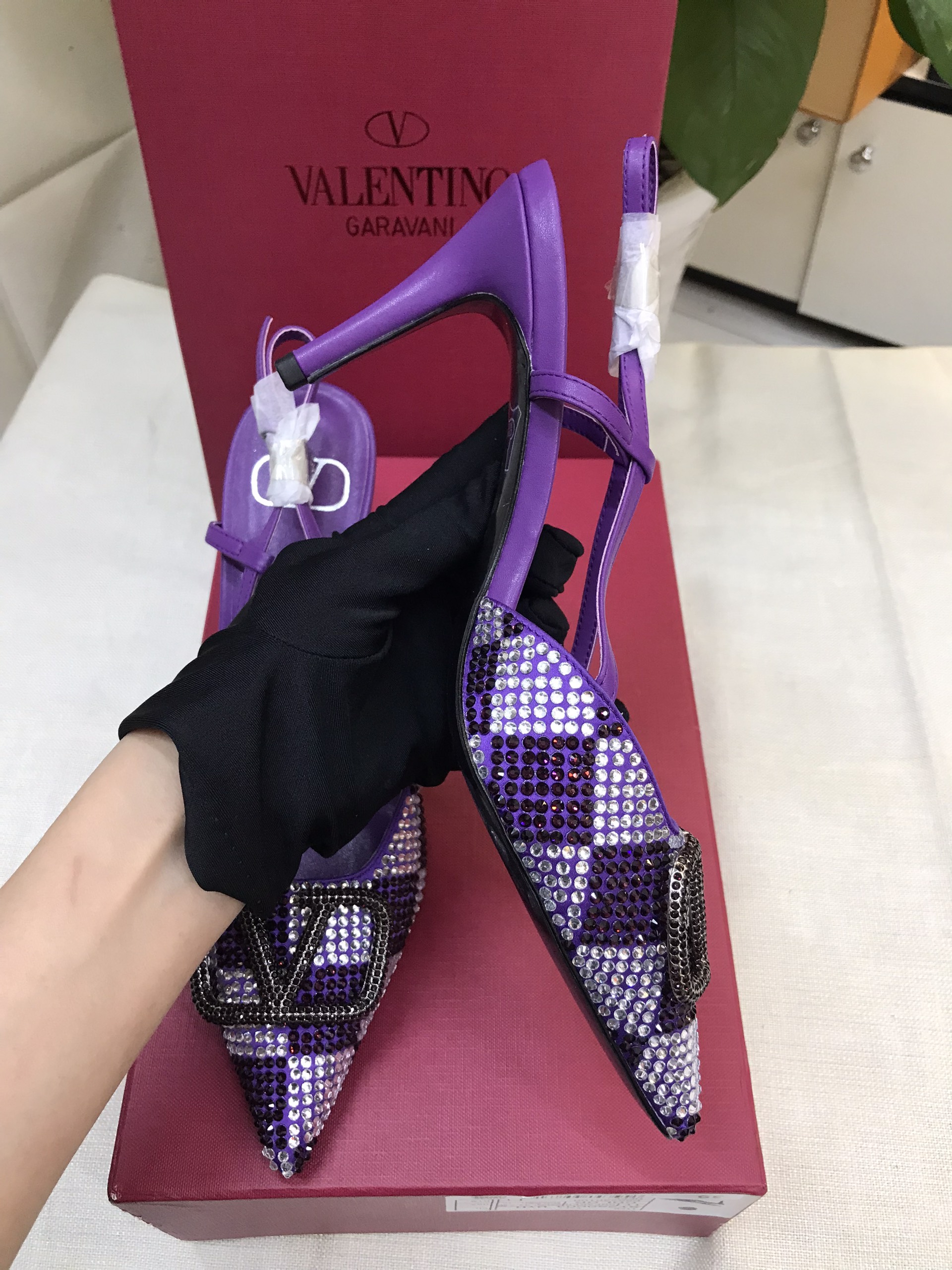 Giày Valentino Pumps Purple Siêu Cấp Size 39