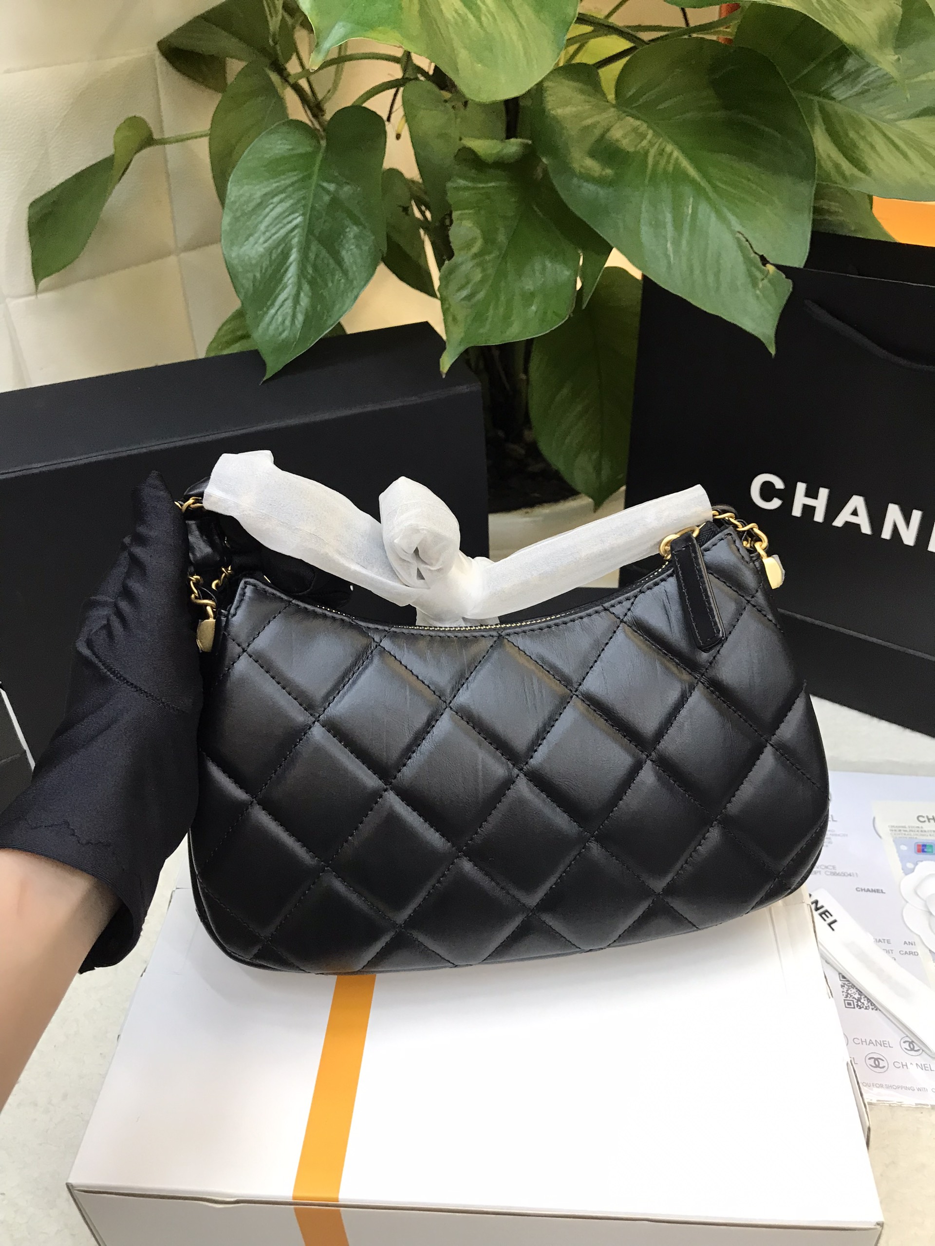 Túi Chanel Style Leather Logo Handbags C19 Siêu Cấp Size 19cm