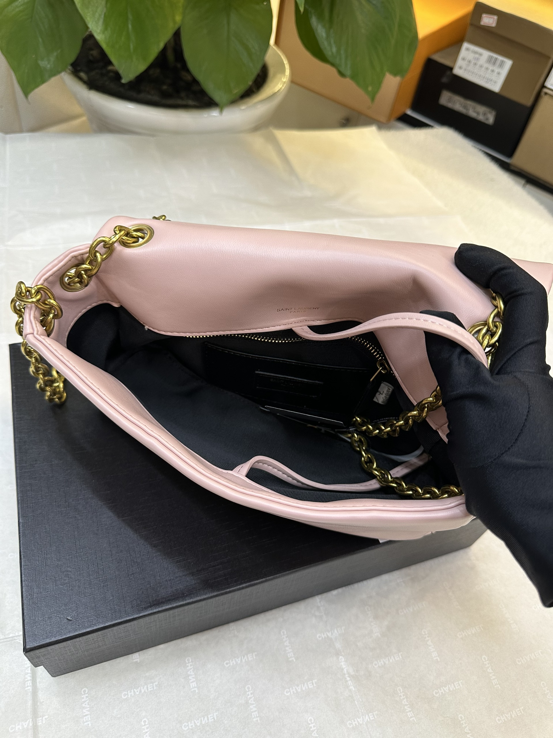 Túi YSL Jamie 4.3 Small In Lambskin Pink Super Màu Hồng Size 25cm