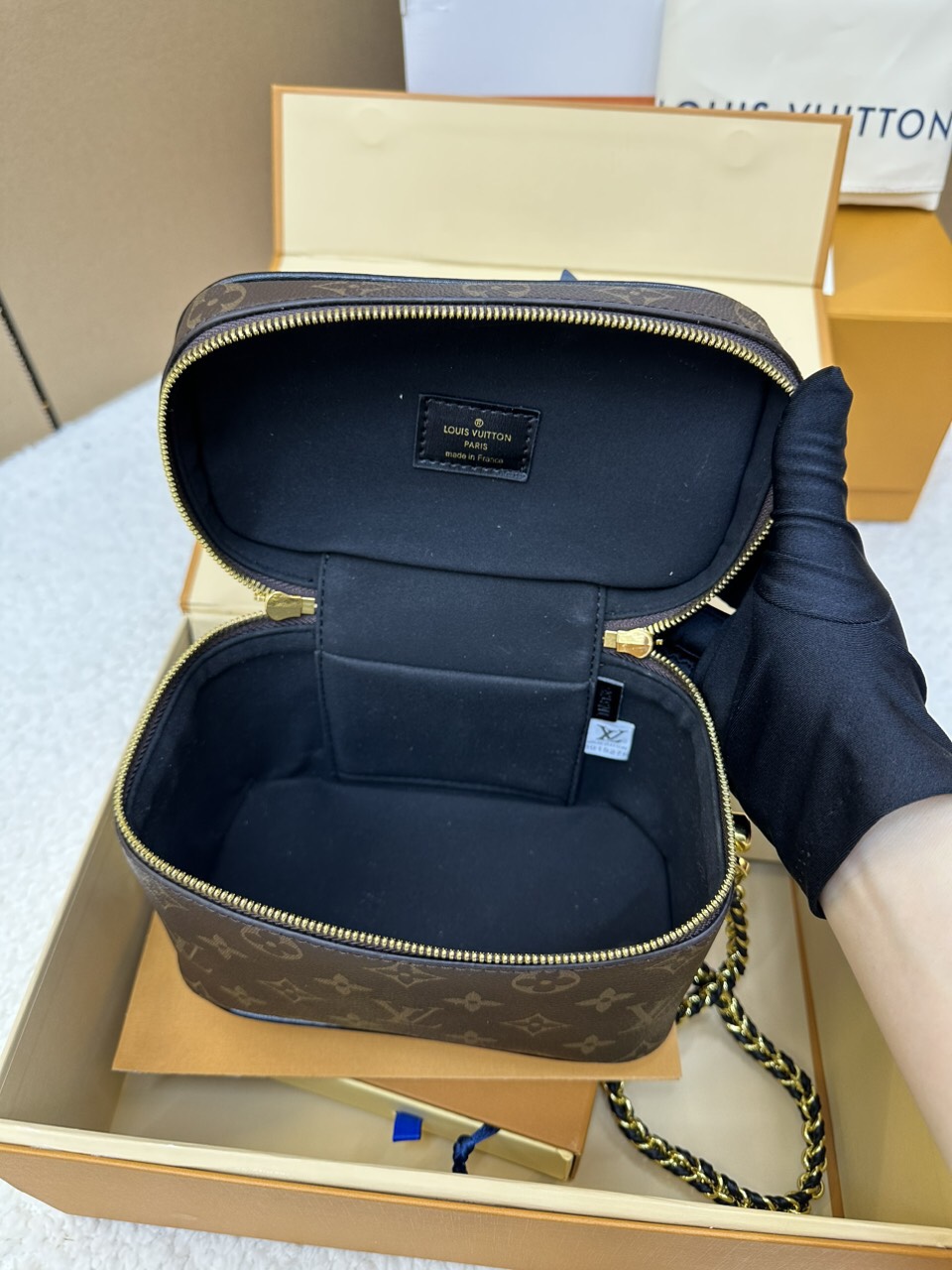 Túi Xách LV Vanity PM Super Màu Nâu Size 19cm M45165