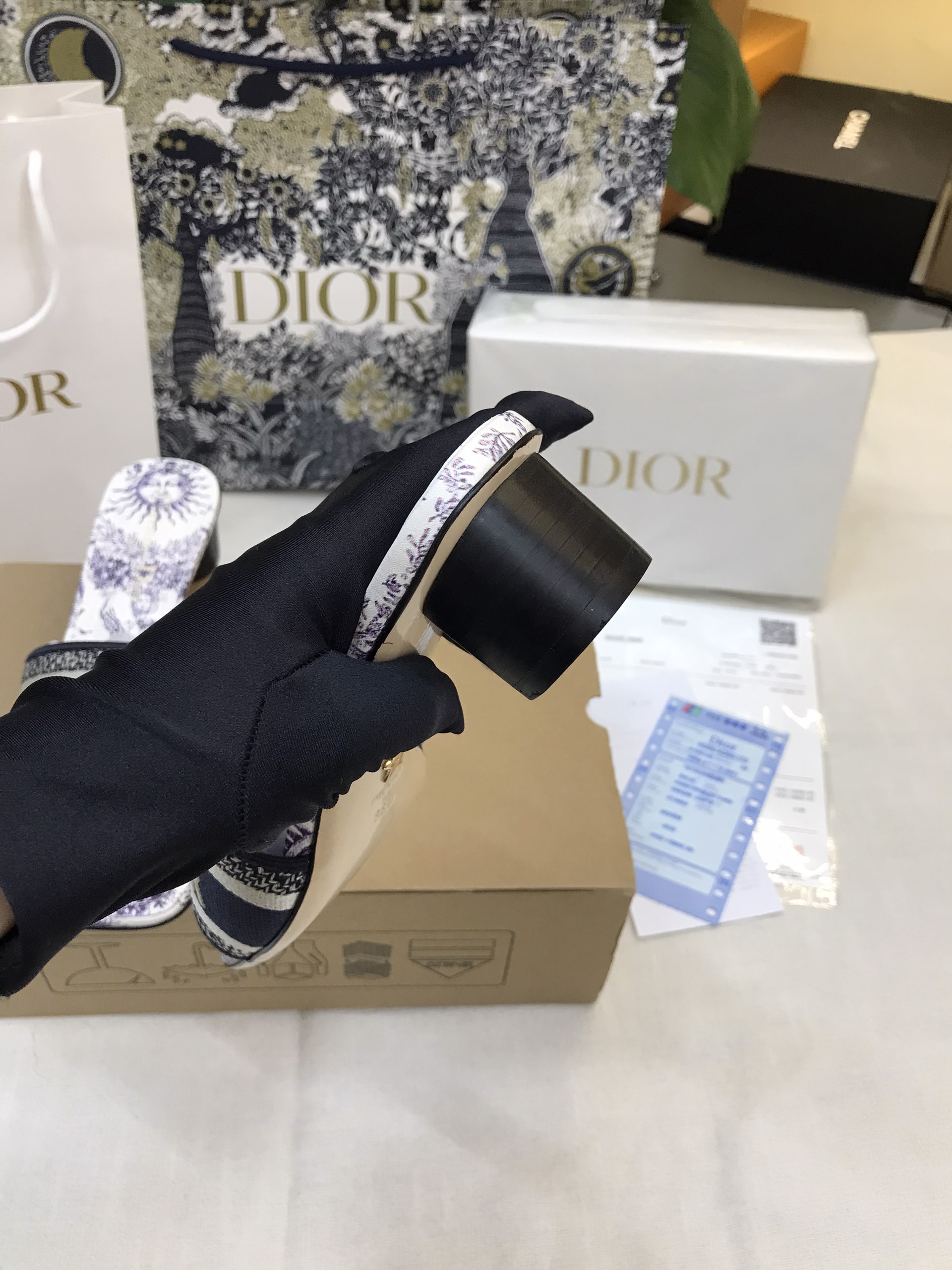 Giày Cao Gót Dior Dway Heeled Slide Siêu Cấp Size 38