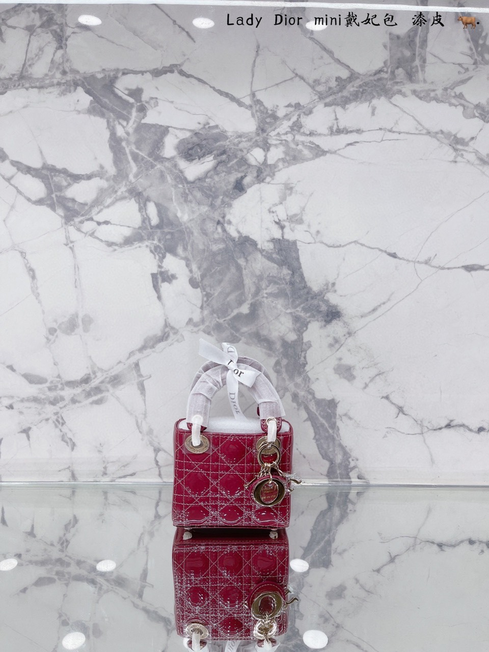 Tổng Hợp Túi Xách Dior Lady Super Micro Bag Da Bóng Tag Bạc Size 12 x 10.2 x 5 cm