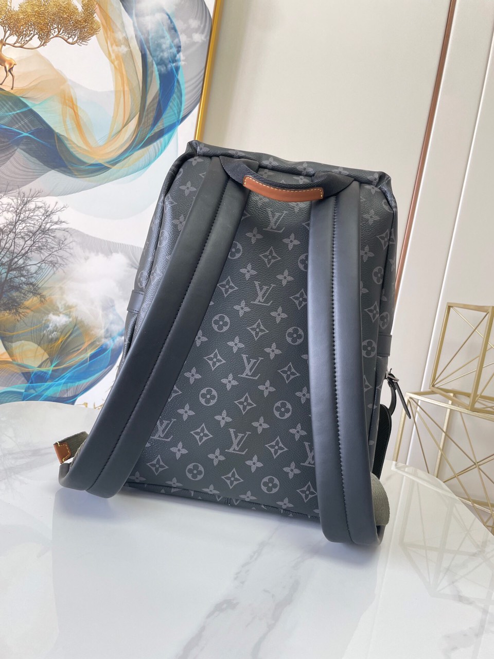 Balo LV Discovery Siêu Cấp Hoa Đen Size 30cm M45218