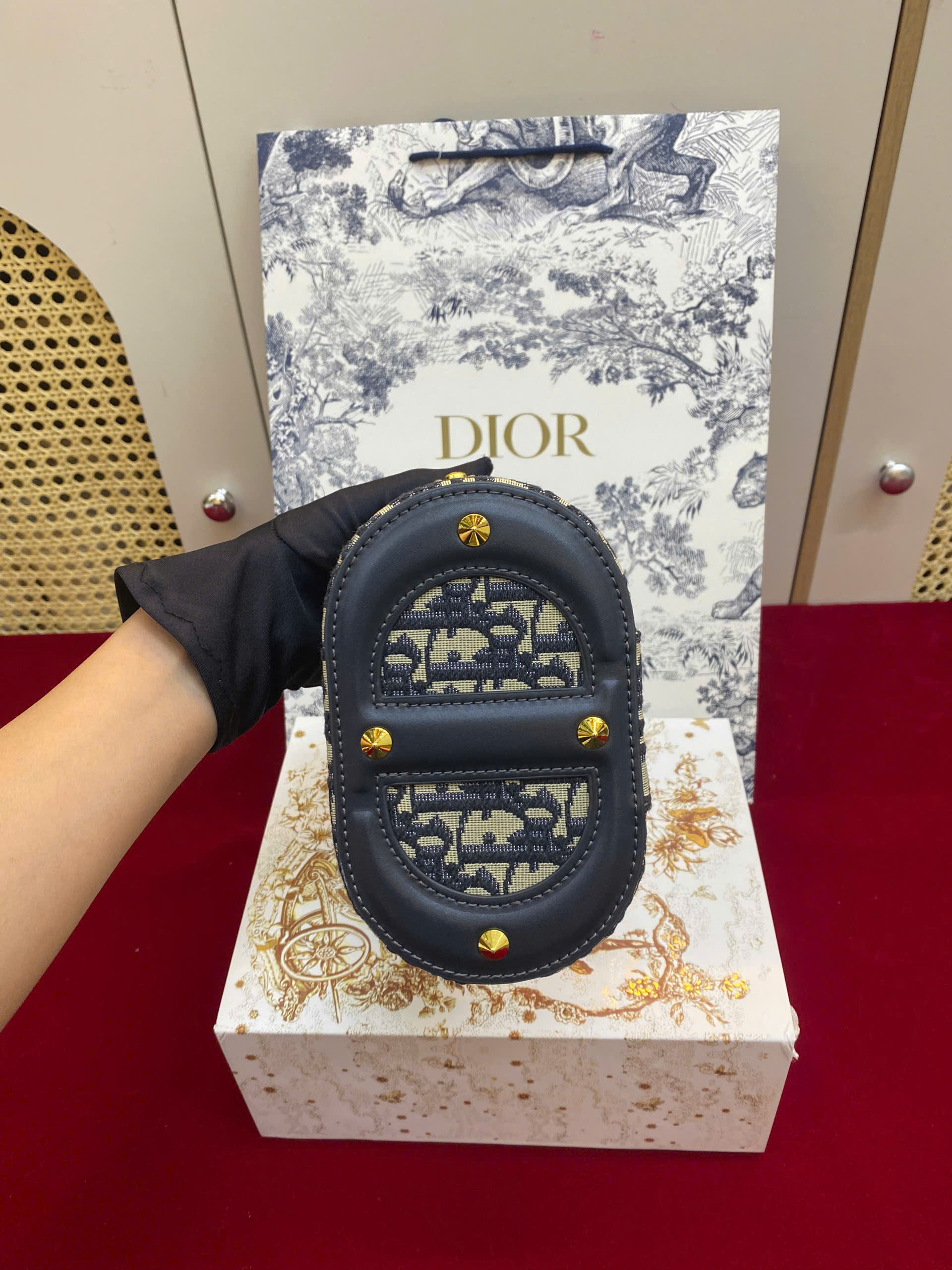Túi Xách Dior Small CD Signature Vanity Case Super Size 16cm