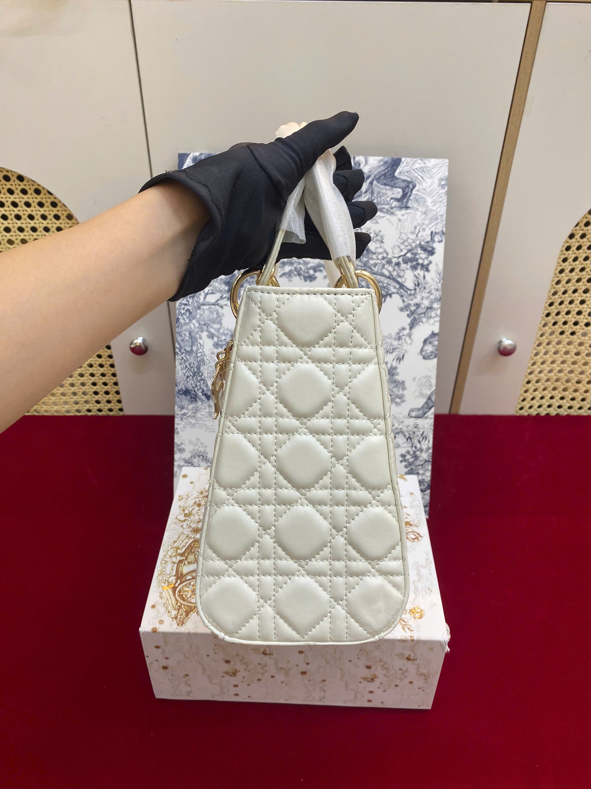 Túi Xách Medium Lady Dior Bag Super Size 24cm