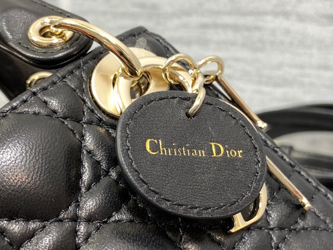 Túi Xách Dior Lady Micro Siêu Cấp Màu Đen Size 12cm 6601