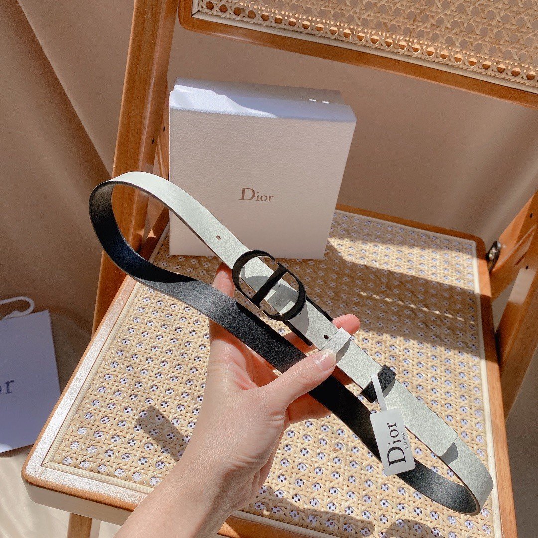 Bảng Màu Thắt Lưng Dior Da Bê Hai Mặt Siêu Cấp Khóa Xoay Size 2cm