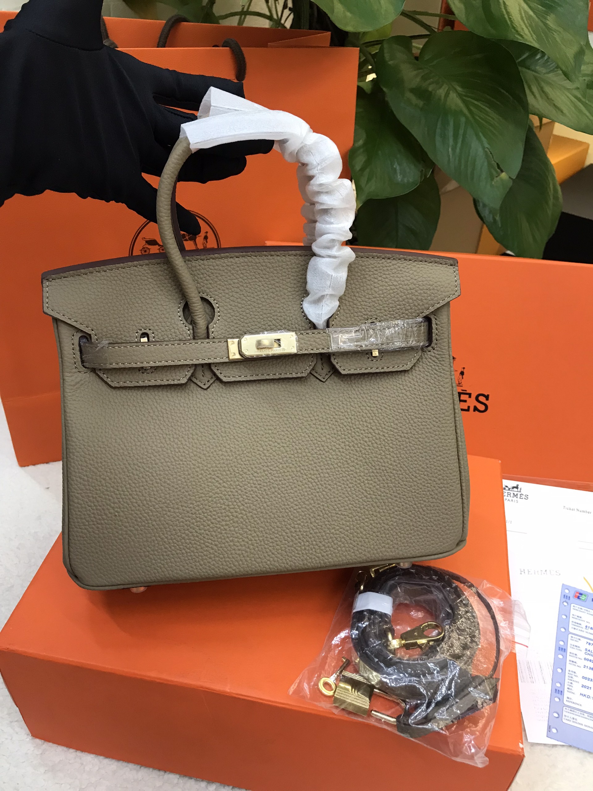 Túi Hermes Birkin 25 Super Màu Xám Khóa Vàng Size 25cm