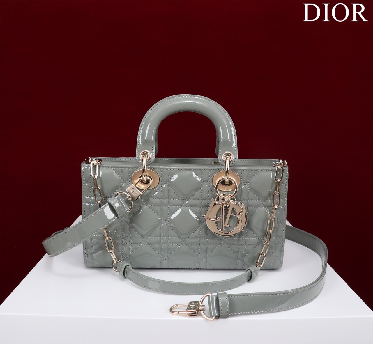 Túi Xách Dior Siêu Cấp Lady-Joy Nhiều Màu Da Bóng 2 Size
