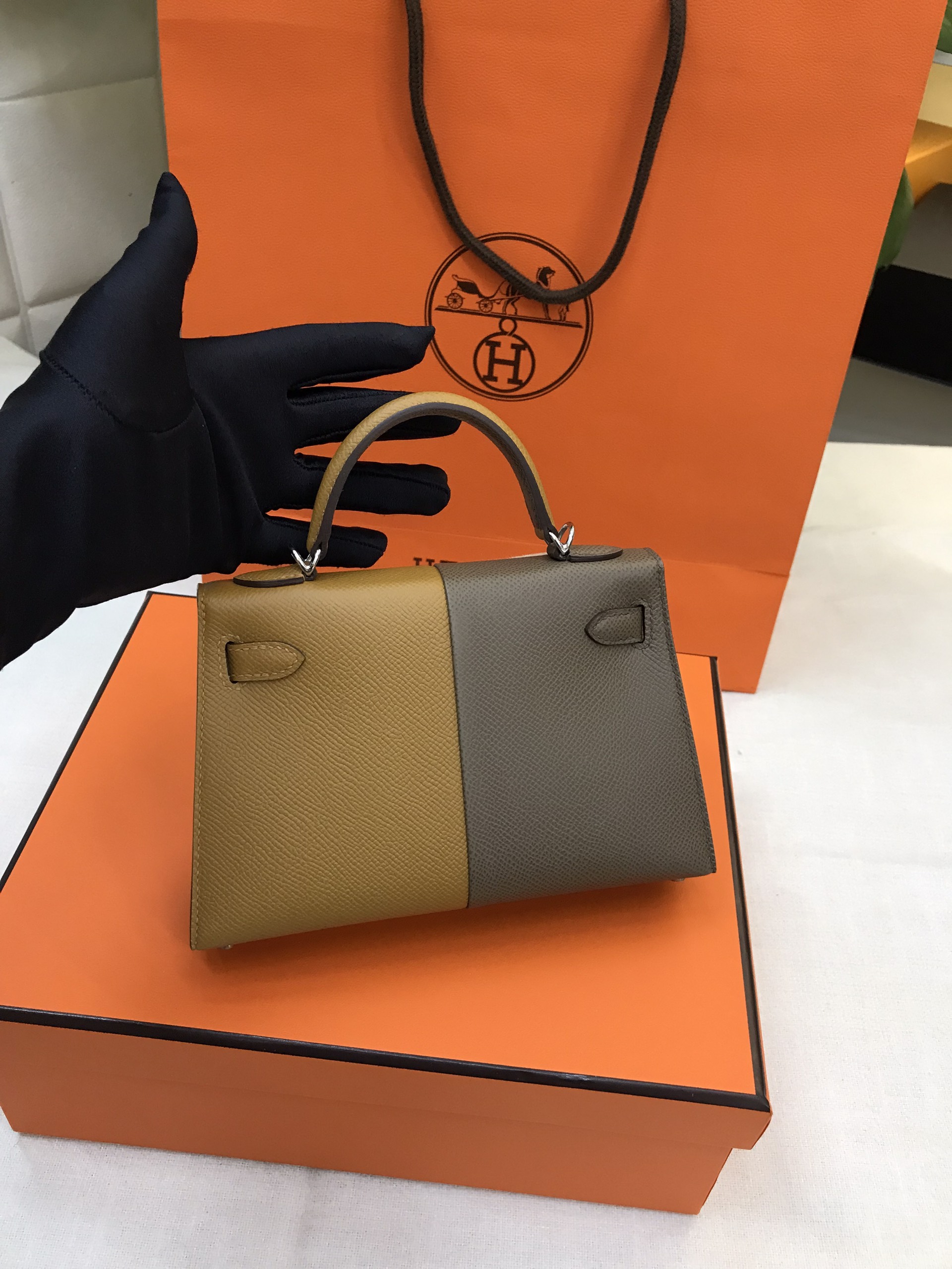 Túi Hermes Kelly 20 Epsom VIP Màu Phối Size 20cm