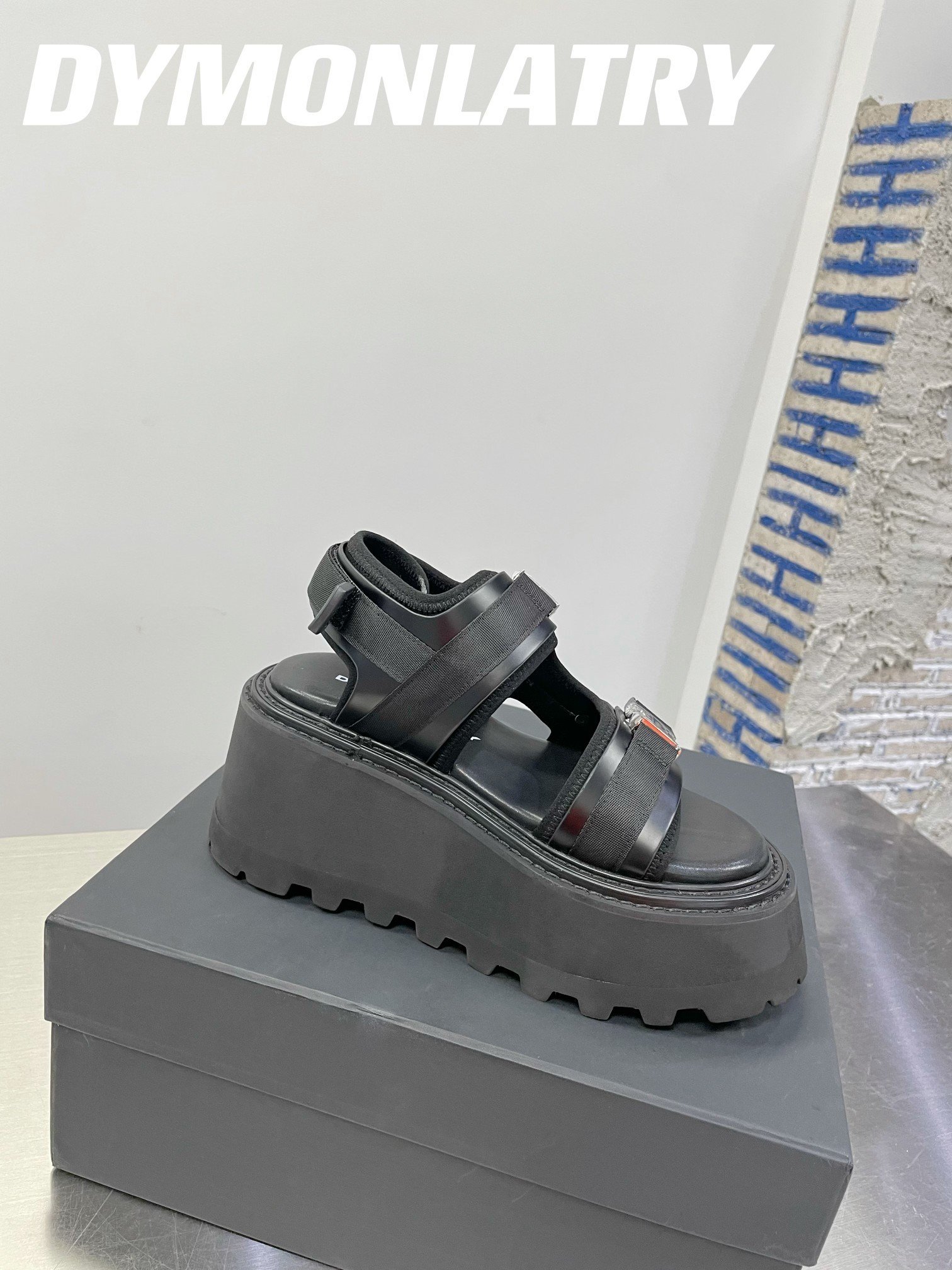 Giày Sandal Dymonlatry Ds 2023SS Siêu Cấp Đen Size 35-40