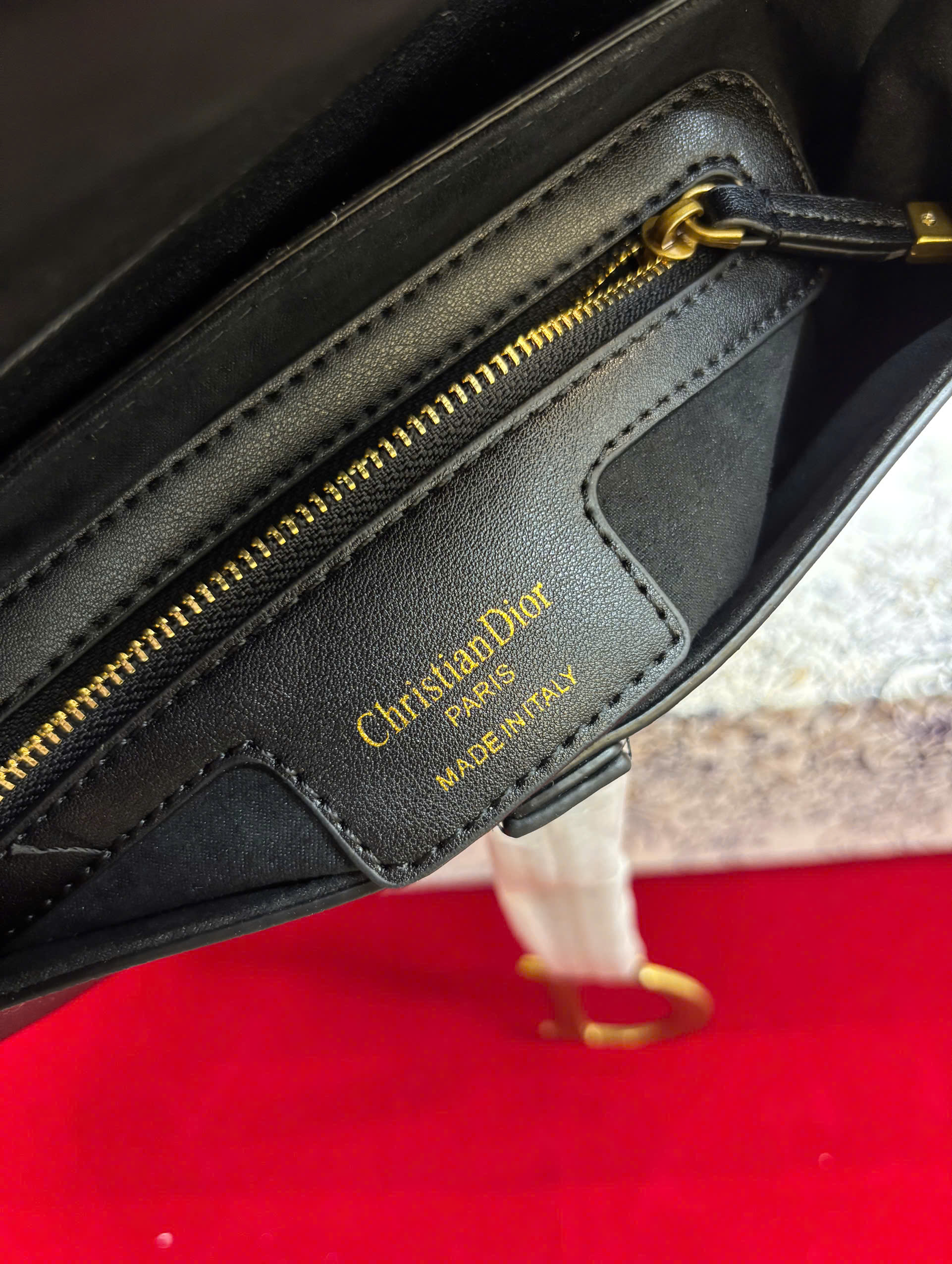 Túi Xách Dior Saddle Bag With Strap Super Màu Đen Size 25.5cm