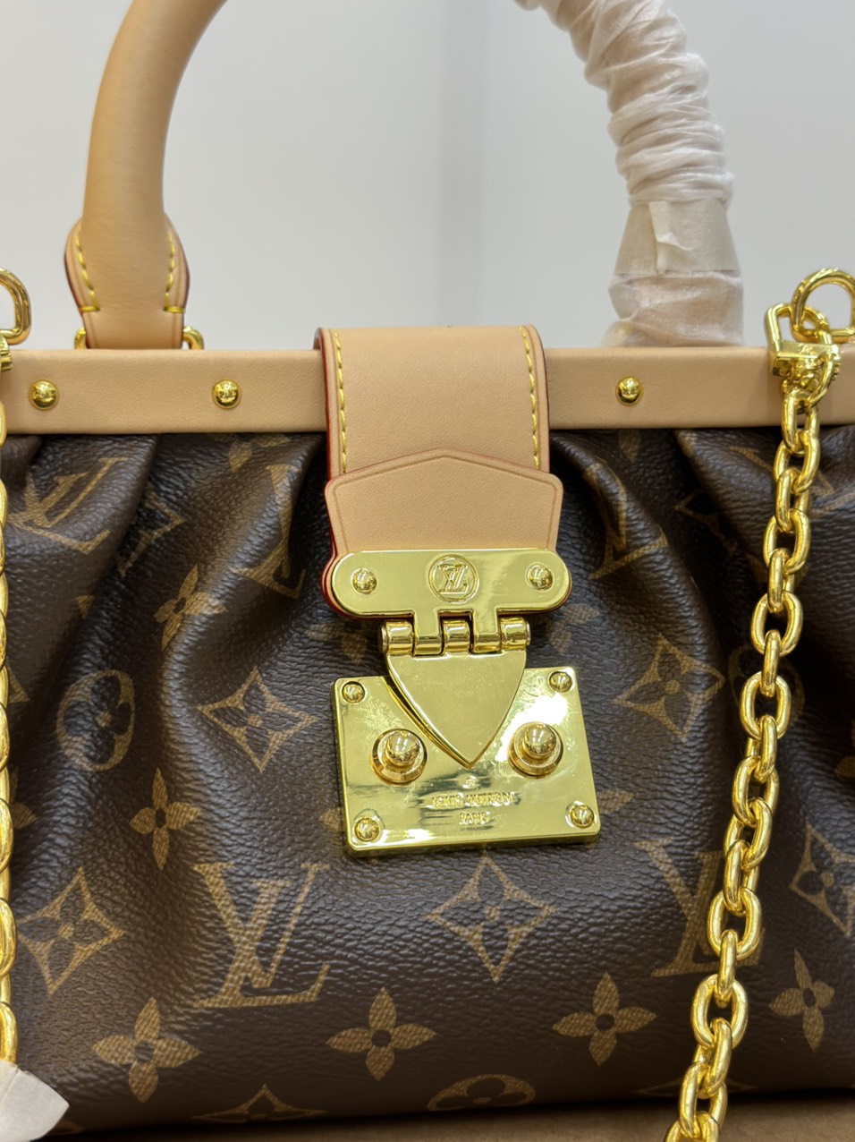 Túi Xách LV Monogram Clutch Super Màu Nâu Size 28cm Full Box