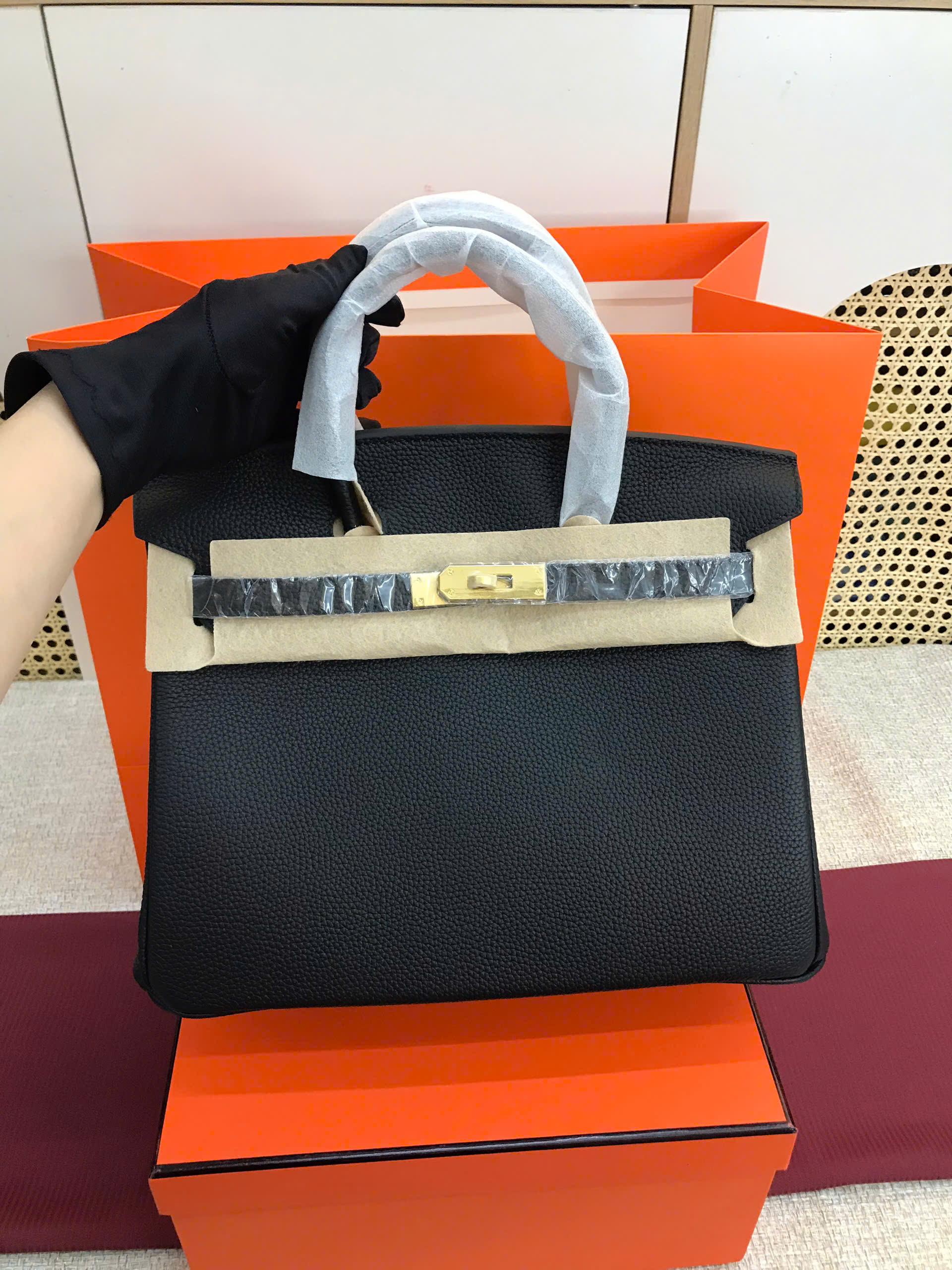 Túi Hermes Birkin Super Màu Đen Lót Đen Size 30cm