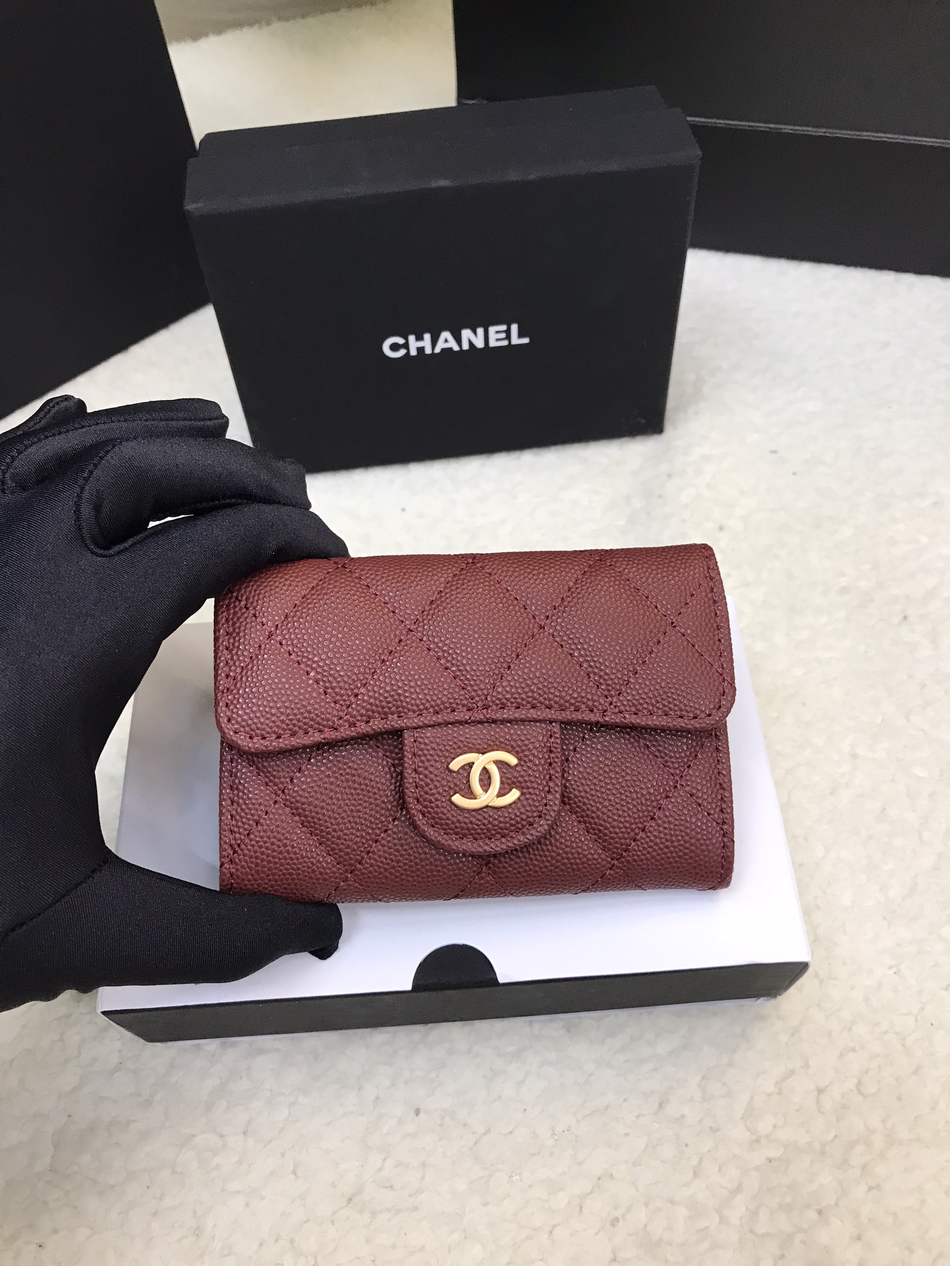 Ví Chanel Classic Card Holder Red Siêu Cấp