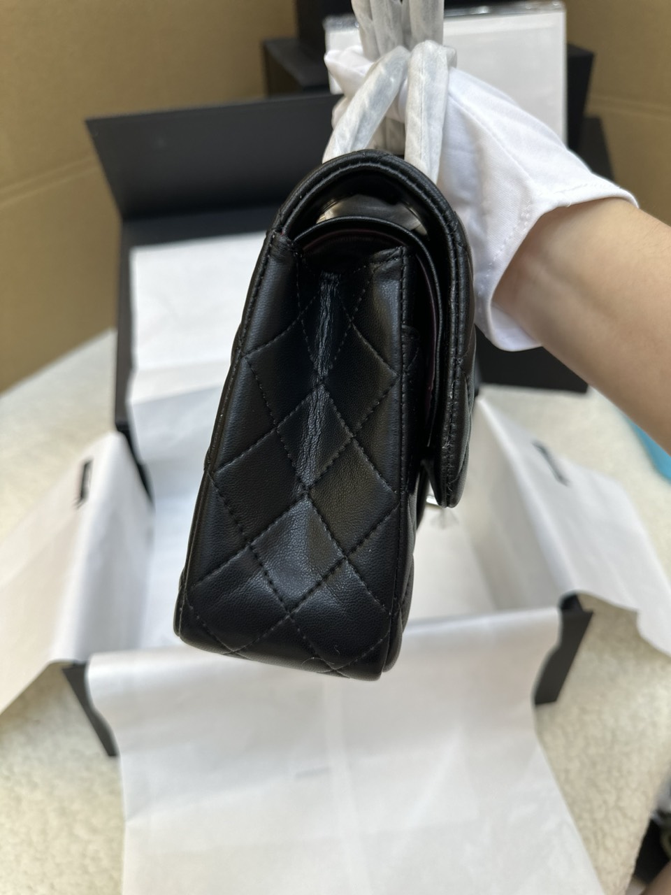 Túi Xách Chanel Classic Flap Đen Size 25cm