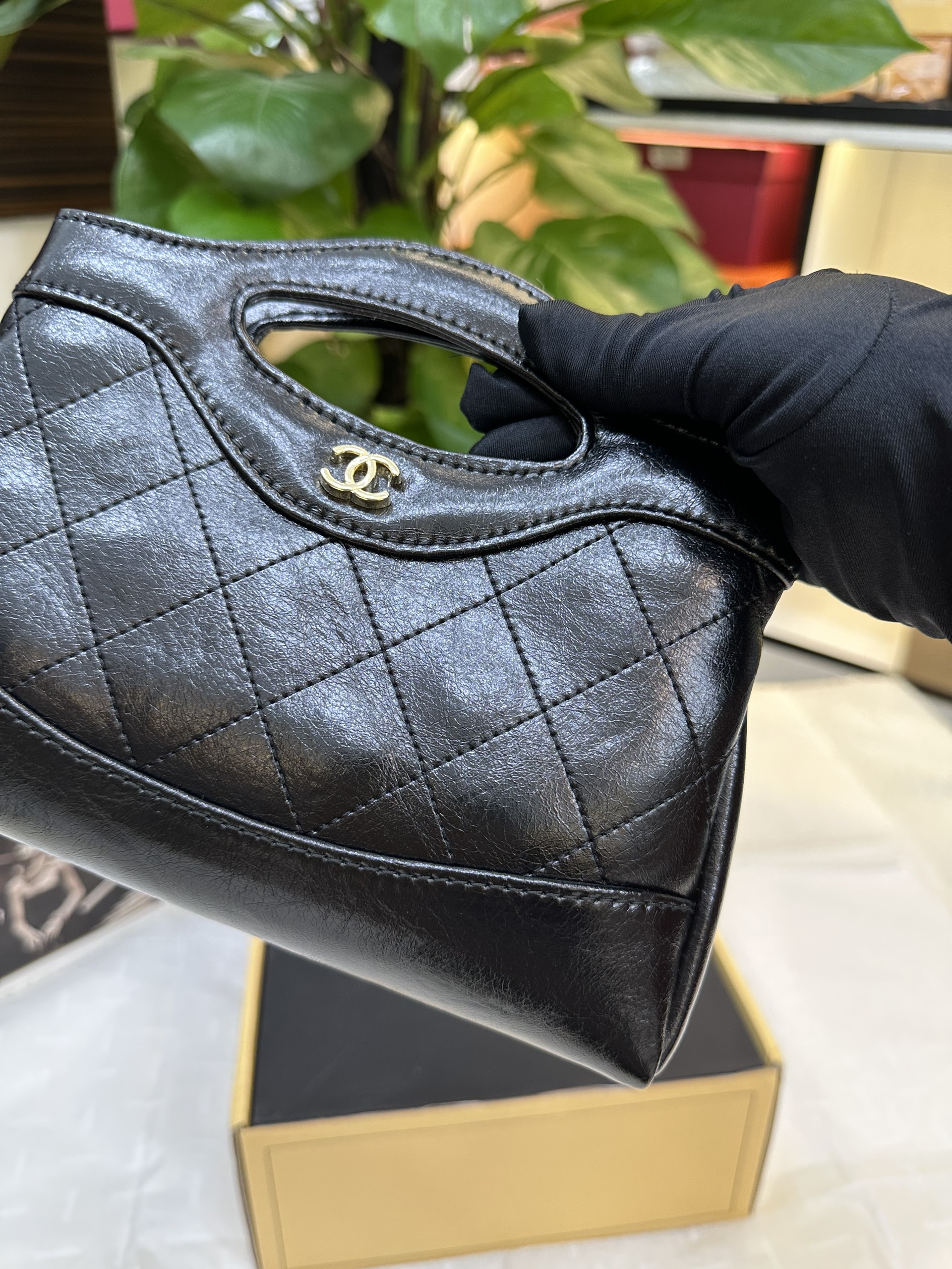 Túi Chanel 24C 31 Mini Nano Bag Super Màu Đen Size 21cm