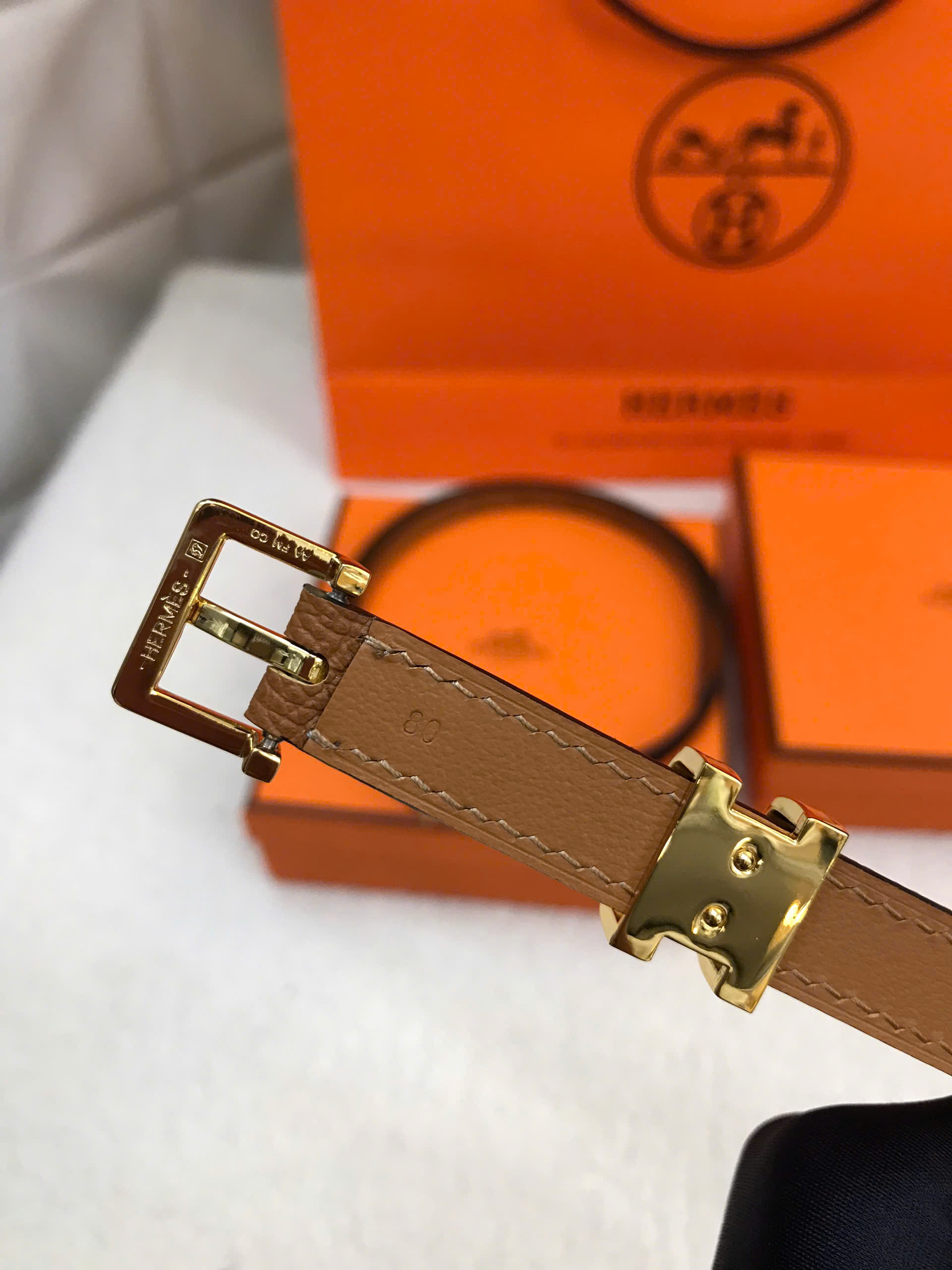 Thắt Lưng Hermes Pop H 15 Belt Brown Siêu Cấp Màu Nâu