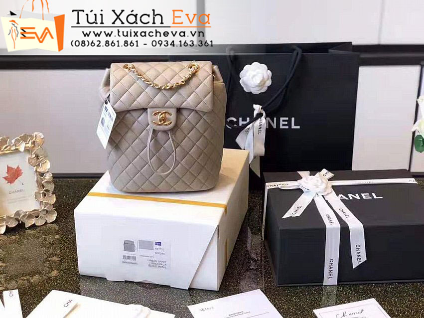 Balo Chanel Backpack Bag Siêu Cấp Màu Vàng Đẹp.