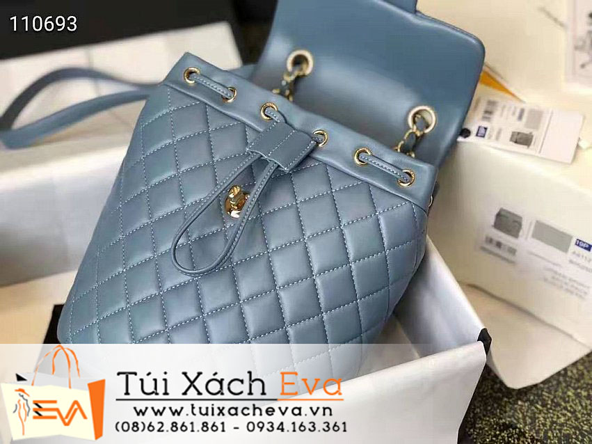 Balo Chanel Backpack Bag Siêu Cấp Màu Xanh Đẹp.