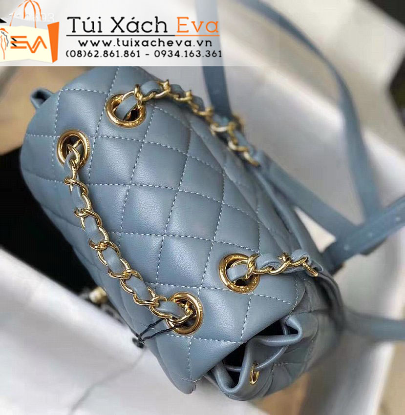 Balo Chanel Backpack Bag Siêu Cấp Màu Xanh Đẹp.