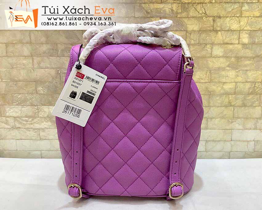 Balo Chanel Bag Siêu Cấp Màu Tím Đẹp M1371.