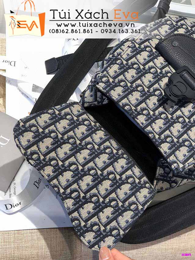 Balo Dior Oblique Bag Siêu Cấp Màu Xanh Đẹp.