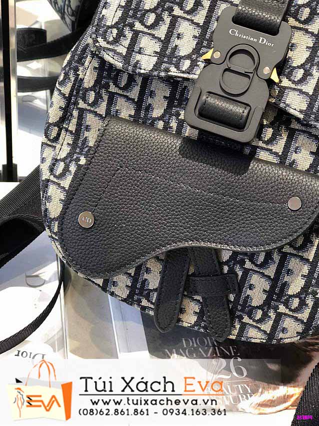 Balo Dior Oblique Bag Siêu Cấp Màu Xanh Đẹp.
