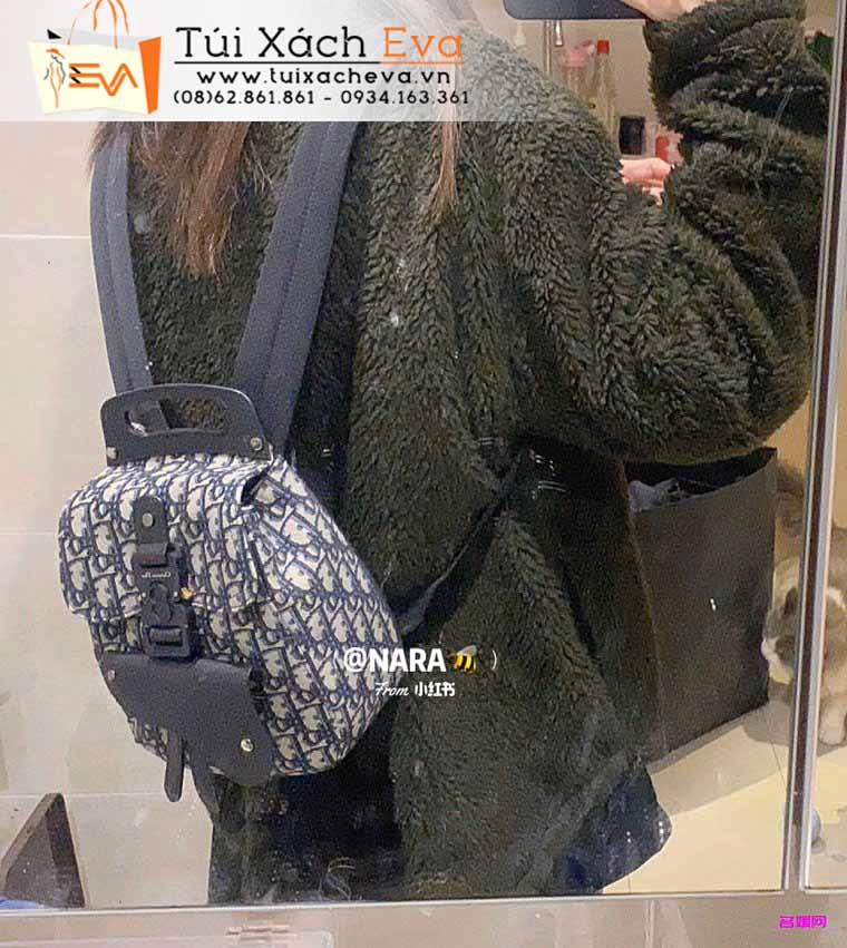 Balo Dior Oblique Bag Siêu Cấp Màu Xanh Đẹp.