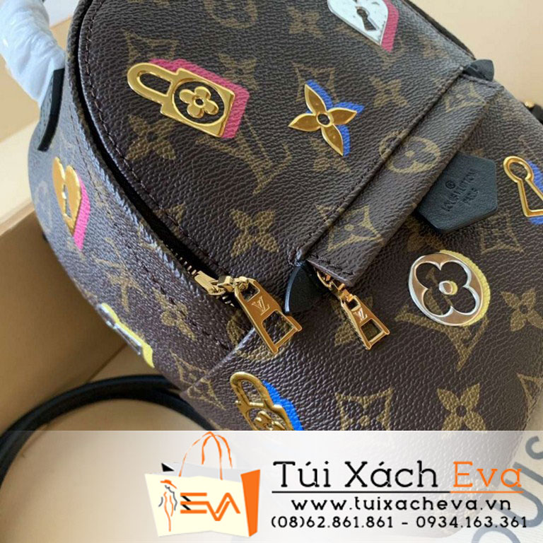 Balo Lv Palm Springs Siêu Cấp Hoa Nâu  M44367