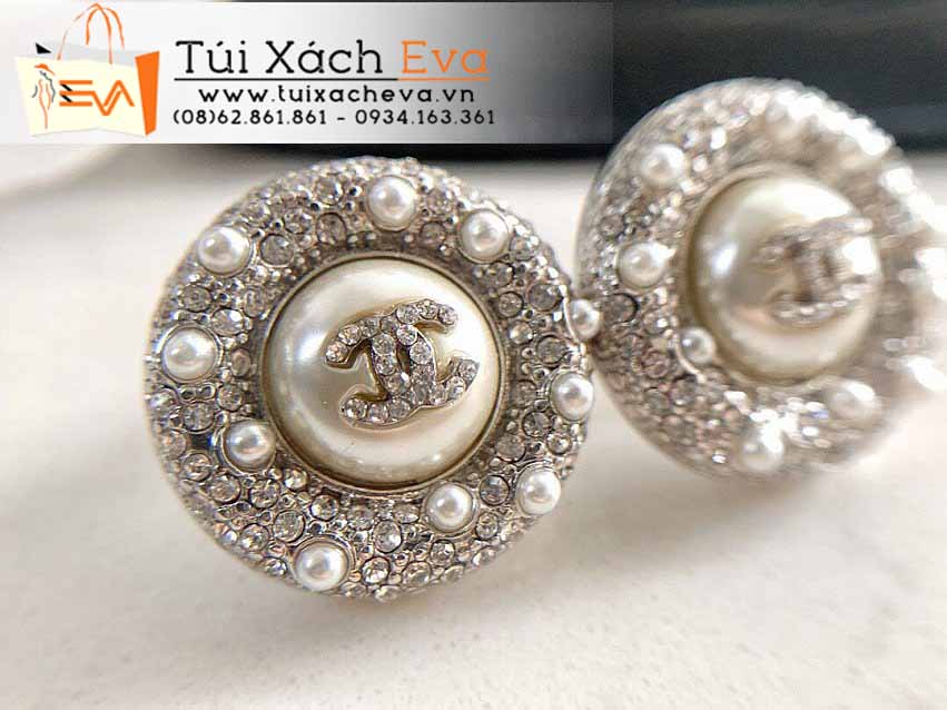 Bông Tai Chanel Siêu Cấp Màu Trắng Đẹp.