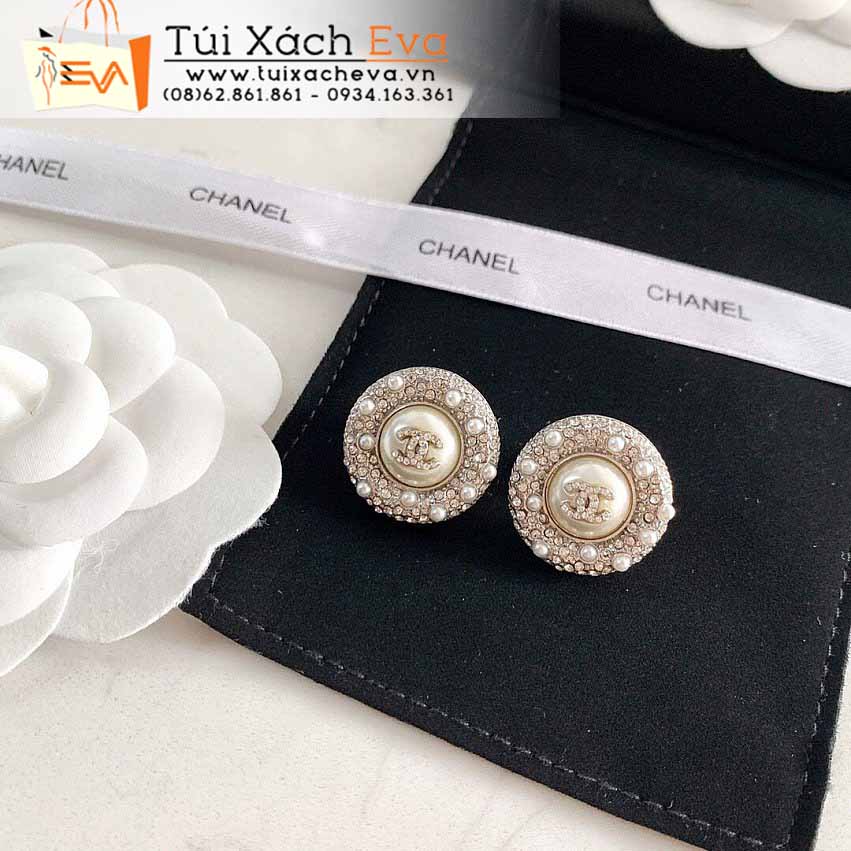 Bông Tai Chanel Siêu Cấp Màu Trắng Đẹp.