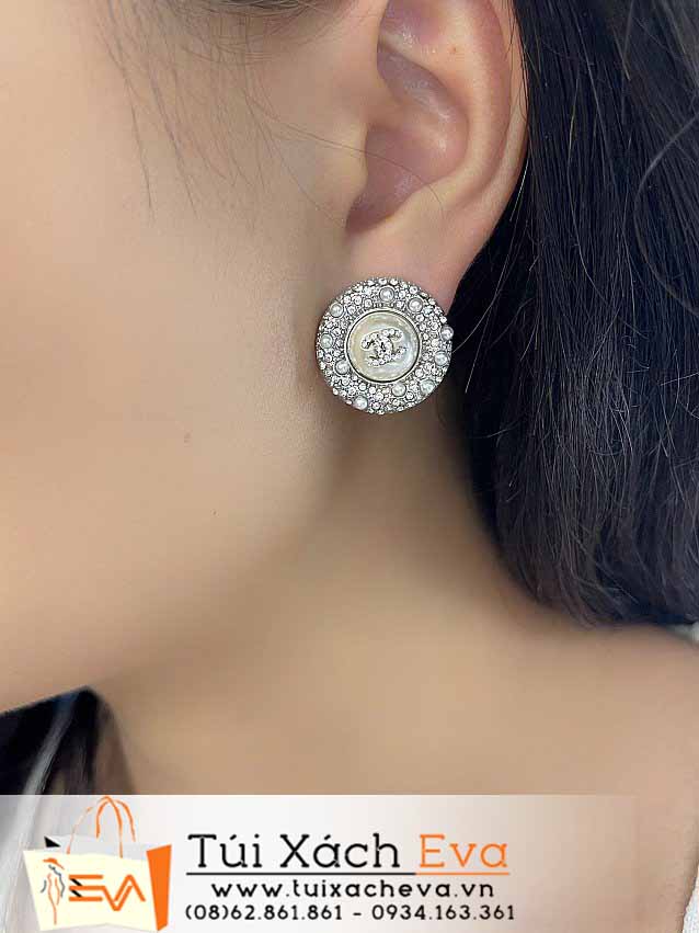 Bông Tai Chanel Siêu Cấp Màu Trắng Đẹp.