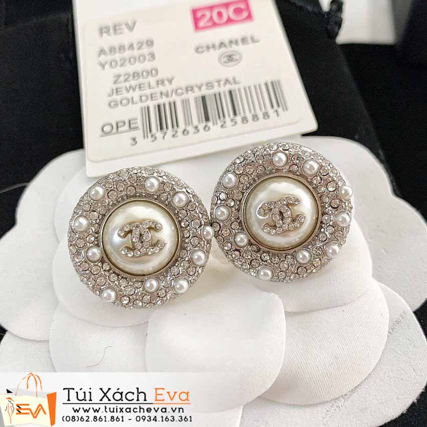 Bông Tai Chanel Siêu Cấp Màu Trắng Đẹp.