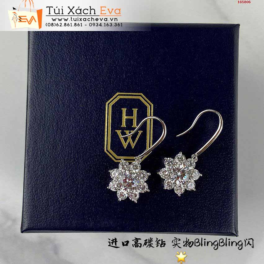 Bông Tai Harry Winston Siêu Cấp Màu Trắng Đẹp.